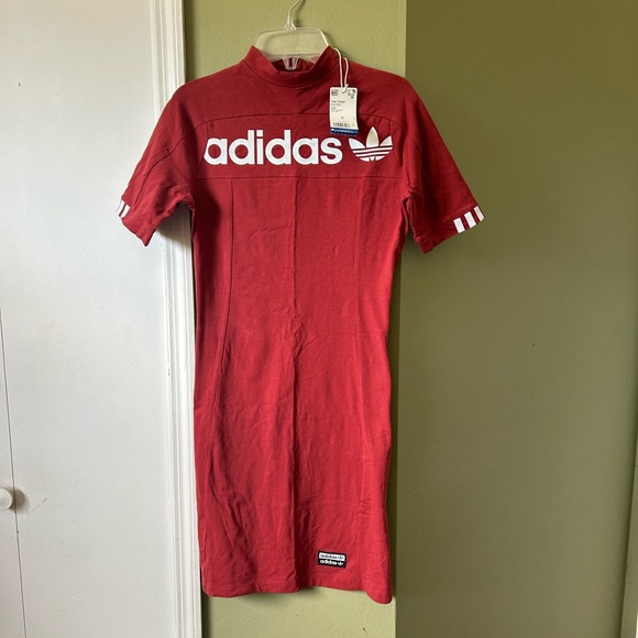 NWT Adidas Women’s Original 3 Stripes Tennis Athletic Dress Sz S - Picture 1 of 10